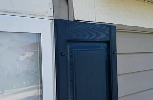 What is more effective for keeping exterior shutters away from fading?