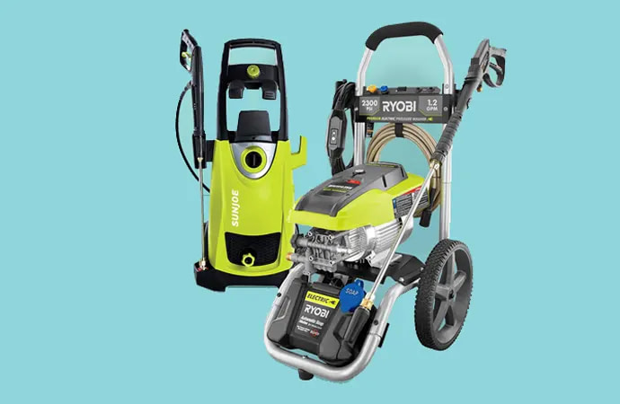 Electric pressure washers are cleaning tools that use water pressure for cleaning driveways, garden furniture, fencing and gutters.